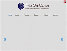 Tablet Screenshot of fritzorrcanoe.com